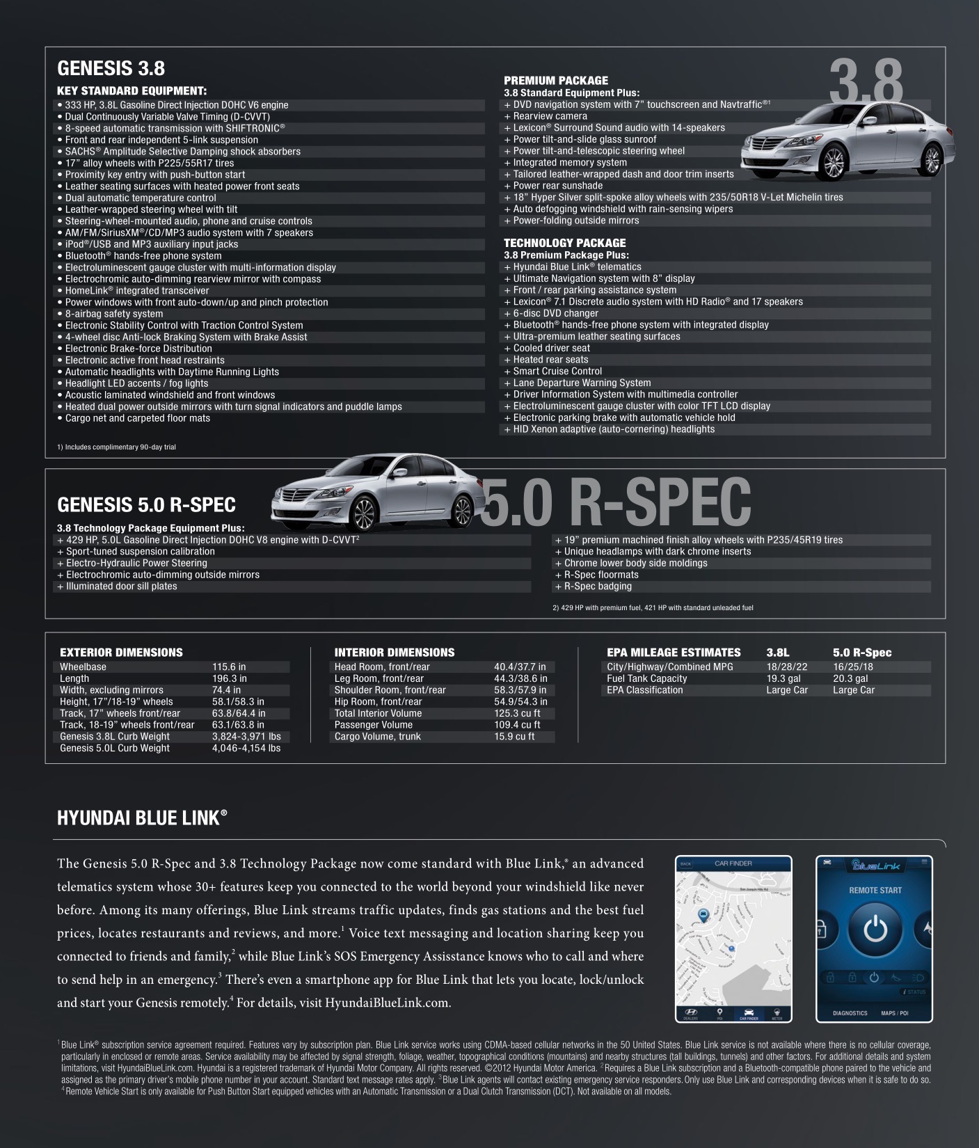 2013 Hyundai Genesis Brochure Page 8